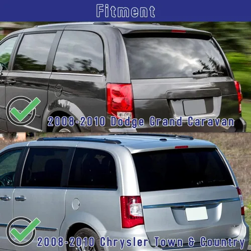 Miniatura 6 de Kit de brazo y cuchilla de acero para limpiaparabrisas trasero compatible con Dodge Grand Caravan 2008-2010, Chrysler Town & Country