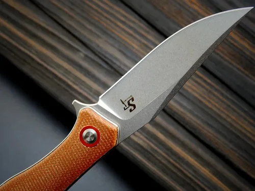 Miniatura 4 de Sitivien ST112 Cuchillo plegable, hoja D2 y mango de micarta, cuchillo herramienta EDC con clip de bolsillo para camping al aire libre, senderismo