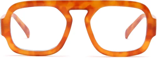 Miniatura 9 de FEISEDY - Gafas de moda con filtro de luz azul para mujeres y hombres, armazón vintage cuadrado con estilo, elegantes lentes falsos B0285