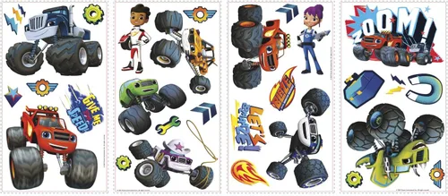 Miniatura 2 de RoomMates RMK3119SCS Blaze & The Monster Machines - Calcomanías de pared para despegar y pegar