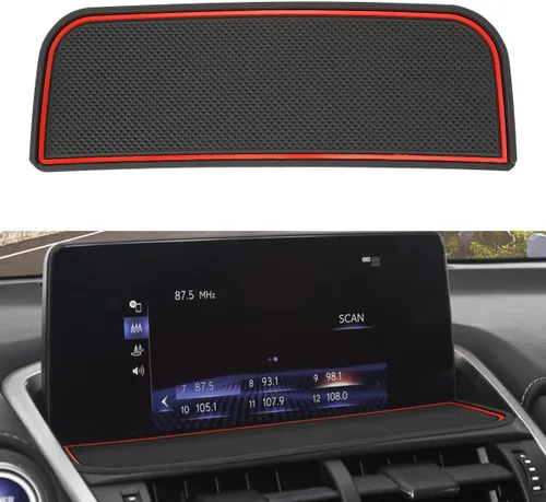 INTGET Tapete de tablero para Lexus NX300 NX300h NX200 Accesorios 2018 2019 2020 2021 Premium Interior personalizado antideslizante antipolvo Rojo