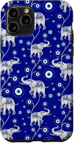 Miniatura 29 de Funda con dije de elefante de mala suerte para iPhone 17