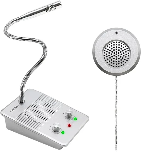 Miniatura 10 de CallToU Sistema de Intercomunicador con Altavoz de Ventana, Micrófono de Intercomunicación de Dos Vías Antiinterferencia para Hablar a Través