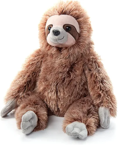 The Petting Zoo Peluche de perezoso, regalos para niños, animales salvajes de la vida silvestre, perezoso marrón, 9 pulgadas
