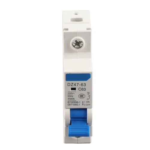 Miniatura 5 de Interruptor de corte del disyuntor miniatura DZ47‑63 1Pole (63A)