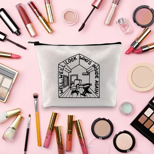 Miniatura 3 de BLUPARK Bolsa de maquillaje inspirada en el cantante, regalo de letras de música para cantantes, regalo para fanáticos del cantante, regalo