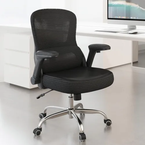 Miniatura 10 de Silla de oficina Veratric - Silla de escritorio ergonómica con soporte lumbar ajustable, silla de computadora de malla, sillas de oficina ejecutivas