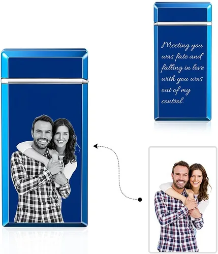 Miniatura 4 de Encendedor de fotos Zippo personalizado con imagen, encendedor de fotos personalizado para hombres, encendedor de puros, encendedor electrónico