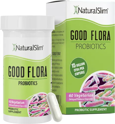 NaturalSlim Good Flora - Probióticos para la salud digestiva, flora intestinal y apoyo inmunológico con probiótico Lactobacillus Acidophilus | 7