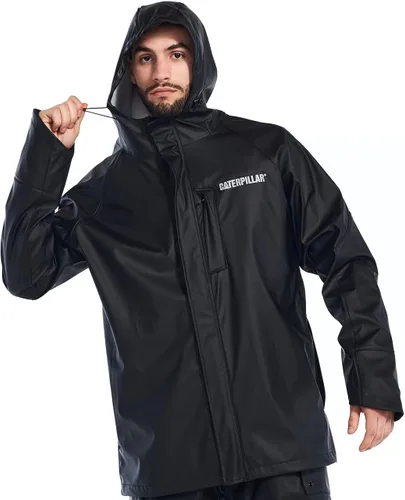 Miniatura 7 de Caterpillar Longshore - Chaquetas impermeables para hombre con costuras soldadas, antebrazos reforzados y bolsillos con cremallera para las manos
