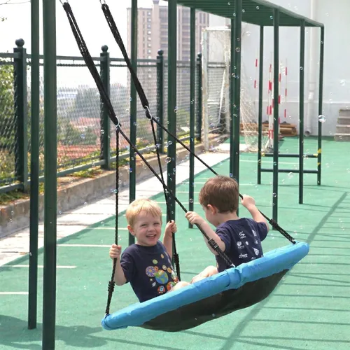 Columpio de platillo – Asiento de columpio de árbol de 40 pulgadas con tela Oxford impermeable 900D para niños y adultos | Capacidad de peso de 700