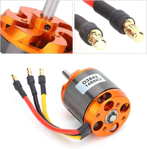 Miniatura 4 de Bnineteenteam Motor de avión RC, D3542 Motor sin escobillas 1450KV / 1250KV / 1000KV Motor RC sin escobillas de bajo ruido para aviones RC de ala
