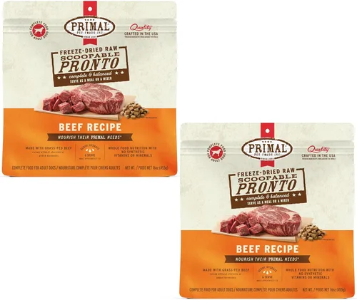 Miniatura 23 de Primal - Alimento liofilizado para perros, Pronto Mini Nuggets, cordero; tomar y servir, comida completa y equilibrada; también se puede utilizar