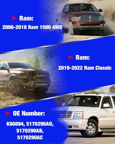 Miniatura 2 de KSP Enlace de Barra Estabilizadora para Ram 1500 4WD 2006-2018, kits de eslabones de barra estabilizadora delantera para Ram Classic 2019-2022, Ram
