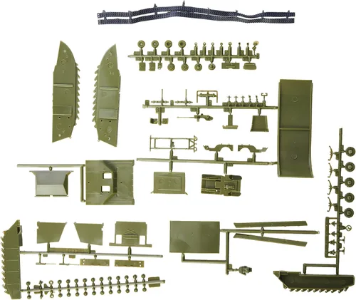 Airfix Model Tank - A02302V Buffalo Willys MB Jeep, kits de modelos de plástico para adultos y niños 8+, escala 1:76, nivel de habilidad 2, modelos