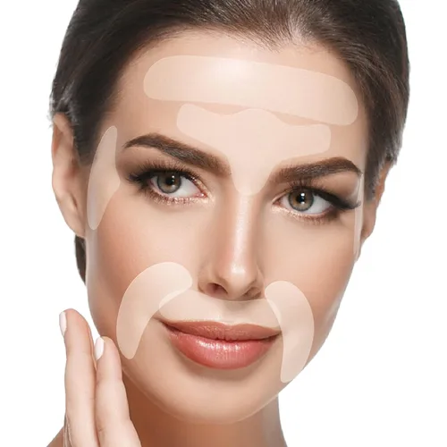Miniatura 8 de Blumbody Parches antiarrugas para la frente, parches faciales antiarrugas para suavizar los ojos y las arrugas de la frente, cinta facial sin
