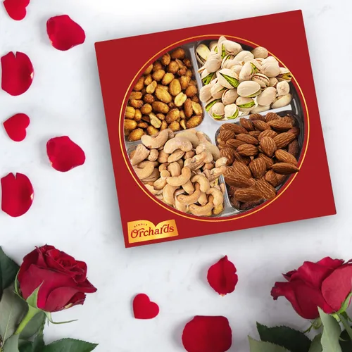 Miniatura 3 de Cesta de regalo de frutos secos para el día del padre, colección Gourmet Nuts Collection, caja de regalo de nueces mixtas de primera calidad, cesta