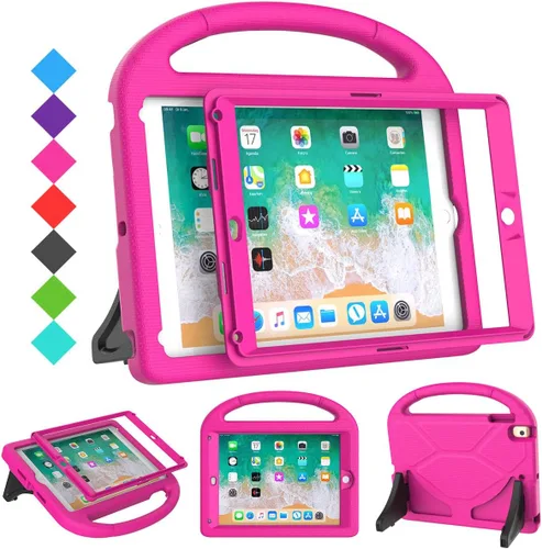 Miniatura 12 de SUPLIK Funda para niños para iPad 5ª/6ª Generación (9.7 pulgadas, 2017/2018), iPad Air 2/1 & Pro 9.7 con protector de pantalla, cubierta protectora