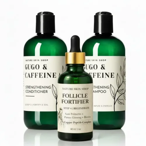 Miniatura 11 de Nature Skin Shop Gugo Acondicionador fortalecedor (tamaño salón, 16.5 onzas), tratamiento anticaídas para el crecimiento y adelgazamiento
