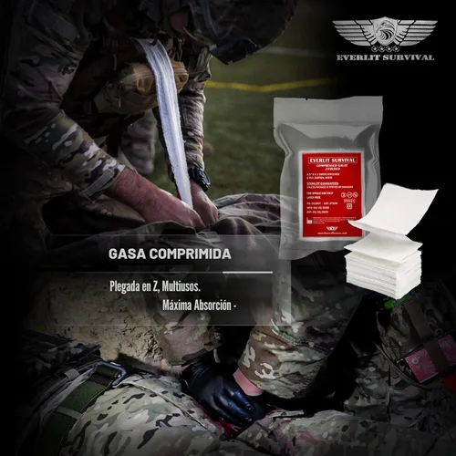 Miniatura 7 de EVERLIT Kit avanzado de trauma, torniquete CAT GEN-7, compatible con TCCC, bolsa táctica IFAK de combate militar con férula de 36 pulgadas de nylon