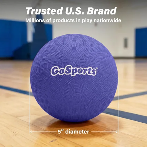 Miniatura 5 de GoSports Inflatable Dodgeballs - Choose 5 Inch or 7 Inch No Sting Balls - Set of 6 Includes Ball Pump & Mesh Bag Paquete de 6 bolas de 5