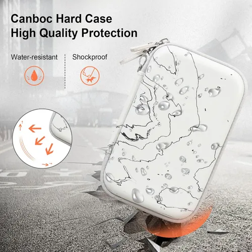 Miniatura 4 de Canboc Funda rígida para impresora fotográfica instantánea HP Sprocket Select portátil de 2.3 x 3.4 (Eclipse), bolsa de malla compatible con papel