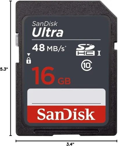 Miniatura 5 de Paquete de 5 tarjetas flash SanDisk Ultra de 16 GB SD SDHC UHS-I Clase 10 Velocidad de lectura de hasta 48 MB/s 320X SDSDUNB-016G-GN3IN Lote al por