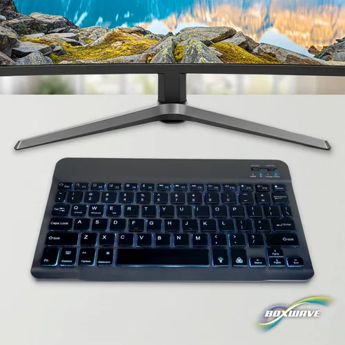 Miniatura 9 de BoxWave Teclado compatible con Samsung Galaxy Z Fold 4 - Teclado Bluetooth SlimKeys - con retroiluminación, LED delgado portátil de 7