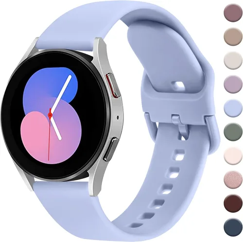Miniatura 19 de AK para Samsung Galaxy Watch 5 Banda 40mm 44mm/Galaxy Watch 5 Pro Bandas 45mm, Correa Deportiva Suave de 20mm para Galaxy Watch 5 Negro