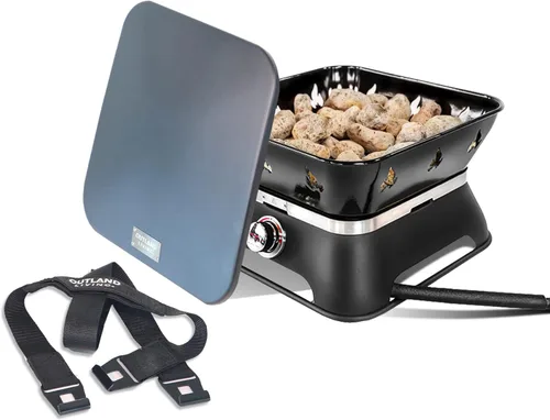 Miniatura 6 de Outland Living Firebowl 805 Firecube - Fogata cuadrada portátil de propano sin humo de 14 pulgadas, hoguera de gas para exteriores con cubierta