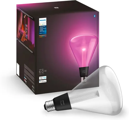 Miniatura 9 de Philips Hue Bombilla LED de filamento inteligente G40 de 60 W - Luz ambiente blanca de cálido a frío - 1 paquete - 550 lm - E26 - Interior - Control