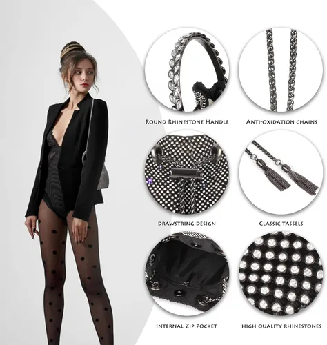 Miniatura 3 de AOYUNHUI Monederos de mano para mujer, bolso cruzado de boda, bolso cruzado para mujer, boda, graduación, fiesta, club