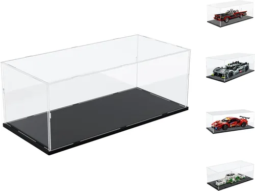 Miniatura 58 de Choowin - Caja de exhibición de acrílico para Lego Car Dodge Charger Batmobile Jazz Quartet - Caja de exhibición de acrílico transparente engrosado