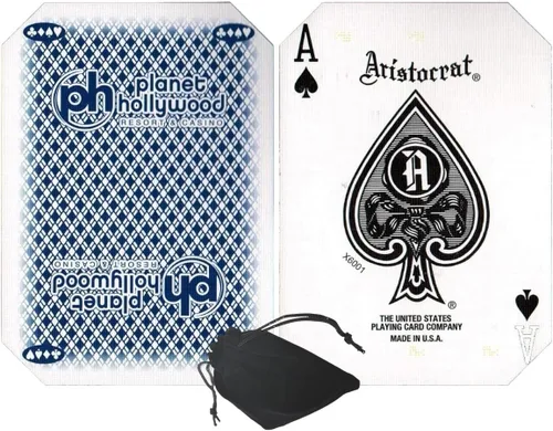 Miniatura 29 de Cyber-Deals Authentic Las Vegas Casino Table-Played Playing Cards – 52 Cards Each, No Jokers – Variety of Casinos & Colors Aliante - White/Blue