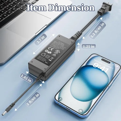 Miniatura 5 de Cargador de 12 V para teclados Korg Adaptador de CA para Korg KA320, Krome, PA 500, PA 500 Musikant, PA 588, M50, EMX-1 SD, PA5000ORT, KA 320, M50