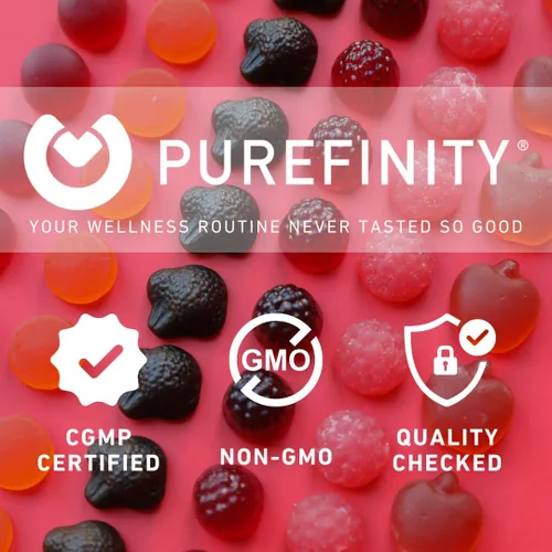 Miniatura 6 de PUREFINITY Gomitas de saúco con sambucus, vitamina C y zinc, tu suplemento diario perfecto 3 en 1 para niños y adultos, sin gluten, sin OMG