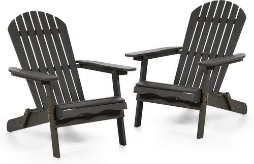 Miniatura 10 de Elk - Silla Adirondack de madera de eucalipto para patio al aire libre de 34 pulgadas de ancho para patio al aire libre, terraza, playa, jardín