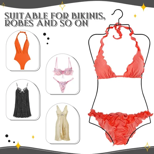 Miniatura 4 de Taiyin Colgador de bikini con forma de cuerpo Perchas de lencería de alambre para pantalla traje de baño traje de baño vestido deslizante