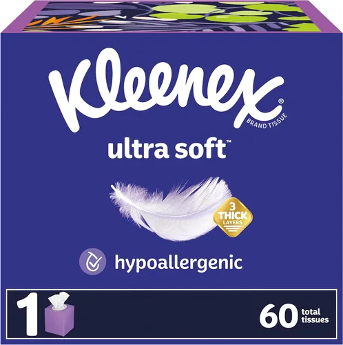 Miniatura 18 de Kleenex - Pañuelos faciales ultrasuaves, 8 cajas planas, 180 pañuelos por caja, 3 capas, el embalaje puede variar Blanco