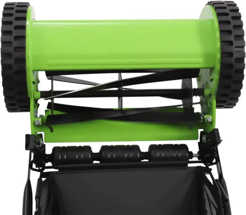 Miniatura 7 de Futchoy Cortacésped manual de 12 pulgadas con bolsa de colección de 23 litros, 5 cuchillas