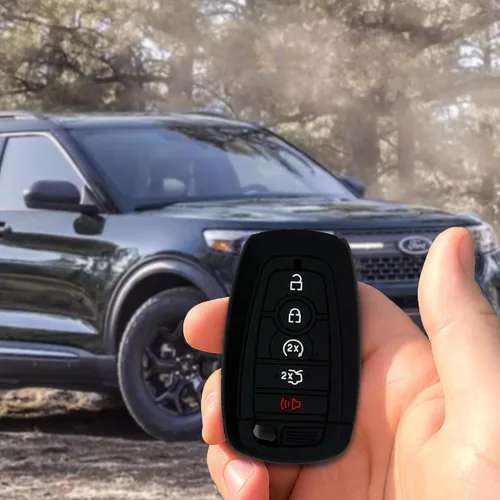 Miniatura 6 de Funda de llavero de silicona Autobase compatible con Ford Explorer Mustang Expedition Bronco F-150 Raptor Fusion F250 F350 F450 F550 Edge 2025 2024