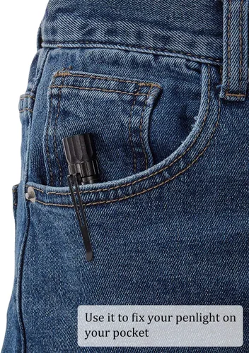 Miniatura 4 de Outus Clip de linterna para accesorios extraíbles, clip de repuesto para linterna de metal, 20