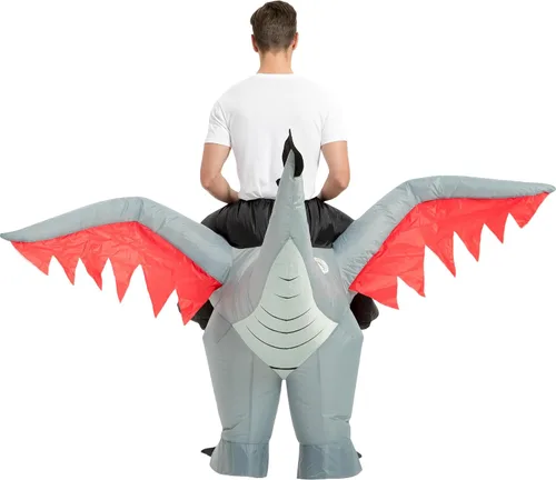Miniatura 6 de tasanor Disfraces de dinosaurio para adultos, disfraz inflable para adultos, disfraz de dragón inflable, disfraces de Halloween para hombres
