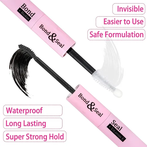 Miniatura 2 de Geeneiya Kit de Extensión de Pestañas 20D+40D, Racimos de Pestañas Suaves, Kit de Extensiones de Pestañas Naturales con Enlace de Pestañas