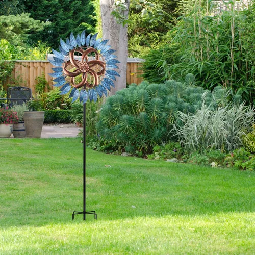 Miniatura 6 de WONDER GARDEN Molino de viento – Molino de viento grande de 6.2 pies para decoración de patio, césped y jardín, para exteriores