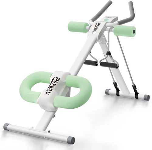 Miniatura 12 de Entrenadores abdominales - Máquina de entrenamiento abdominal ajustable, equipo de entrenamiento abdominal plegable con protección para las rodillas