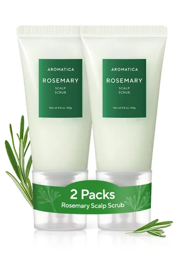 Miniatura 9 de AROMATICA Exfoliante de cuero cabelludo de romero 5.82 oz / 165 g, tratamiento del cuero cabelludo, exfoliante del cuero cabelludo con exfoliante
