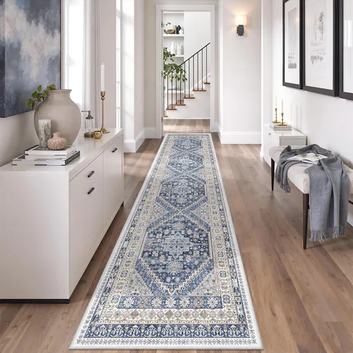 Miniatura 170 de zesthome Alfombra antideslizante para pasillos - Alfombra de pasillo 2x8 para dormitorio, alfombra lavable con respaldo de goma, alfombra suave
