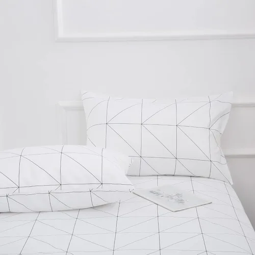 Miniatura 46 de Juego de sábanas de cama de 4 piezas - Tamaño completo - Juego de sábanas de cama de microfibra suave y duradera, bolsillo profundo, resistente a