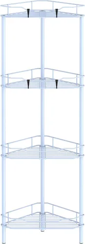 Miniatura 10 de HuggieGems Estante Organizador de Esquina para Ducha de 2 Niveles con Ganchos, Soporte de Estantes de Baño, Negro